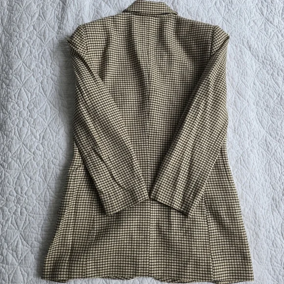 Escada Vintage 90s Wool Cashmere Blend Notch Lapel Blazer - Picture 10 of 16